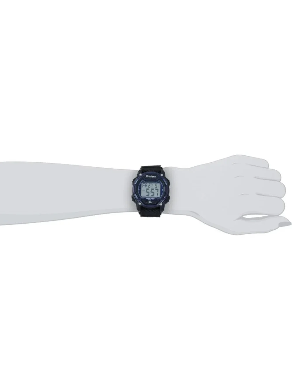 Unisex Digital Chronograph Watch with Nylon Strap - Sporty & Stylish Timepiece